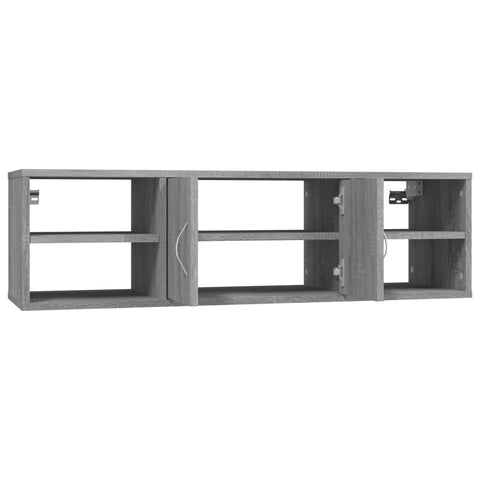 vidaXL Wall Shelf Grey Sonoma 102x30x29 cm Engineered Wood