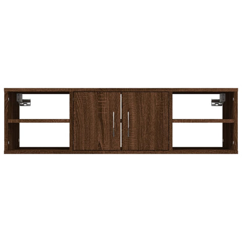 vidaXL Wall Shelf Brown Oak 102x30x29 cm Engineered Wood