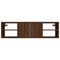 vidaXL Wall Shelf Brown Oak 102x30x29 cm Engineered Wood