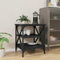 vidaXL Side Table Black 40x42x50 cm Engineered Wood