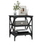 vidaXL Side Table Black 40x42x50 cm Engineered Wood