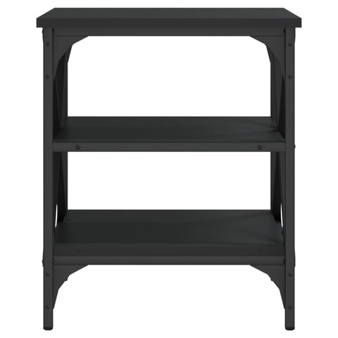 vidaXL Side Table Black 40x42x50 cm Engineered Wood
