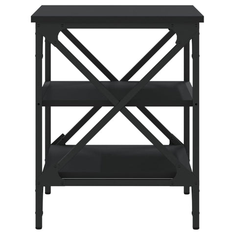 vidaXL Side Table Black 40x42x50 cm Engineered Wood