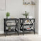 vidaXL Side Tables 2 pcs Black 40x42x50 cm Engineered Wood