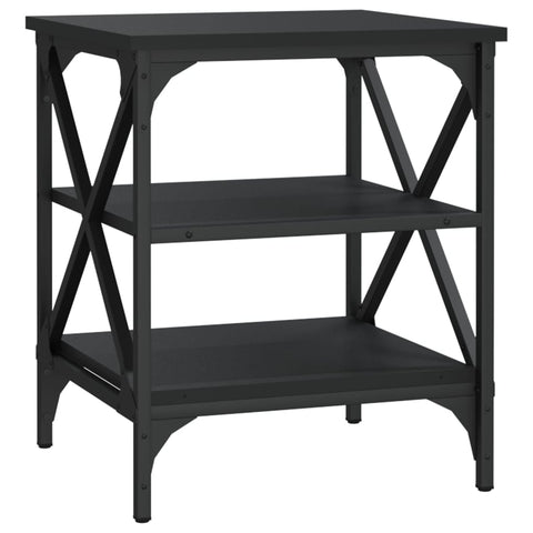 vidaXL Side Tables 2 pcs Black 40x42x50 cm Engineered Wood