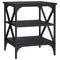 vidaXL Side Tables 2 pcs Black 40x42x50 cm Engineered Wood
