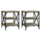 vidaXL Side Tables 2 pcs Sonoma Oak 40x42x50 cm Engineered Wood