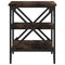 vidaXL Side Table Smoked Oak 40x42x50 cm Engineered Wood