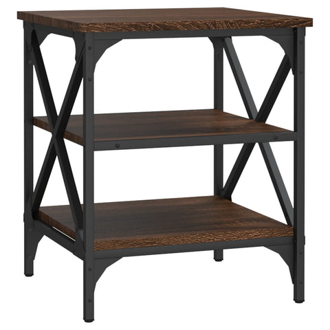 vidaXL Side Table Brown Oak 40x42x50 cm Engineered Wood