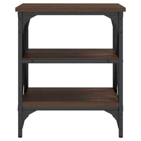 vidaXL Side Table Brown Oak 40x42x50 cm Engineered Wood