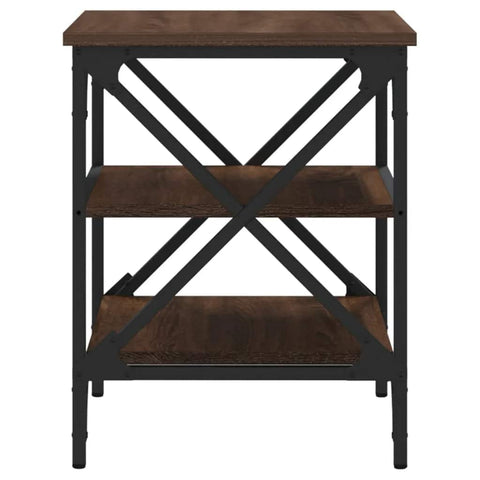 vidaXL Side Table Brown Oak 40x42x50 cm Engineered Wood