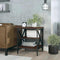 vidaXL Side Table Brown Oak 40x42x50 cm Engineered Wood