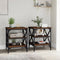 vidaXL Side Tables 2 pcs Brown Oak 40x42x50 cm Engineered Wood