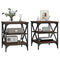 vidaXL Side Tables 2 pcs Brown Oak 40x42x50 cm Engineered Wood