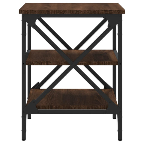 vidaXL Side Tables 2 pcs Brown Oak 40x42x50 cm Engineered Wood