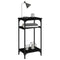 vidaXL Side Table Black 40x30x75 cm Engineered Wood