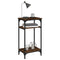 vidaXL Side Table Smoked Oak 40x30x75 cm Engineered Wood