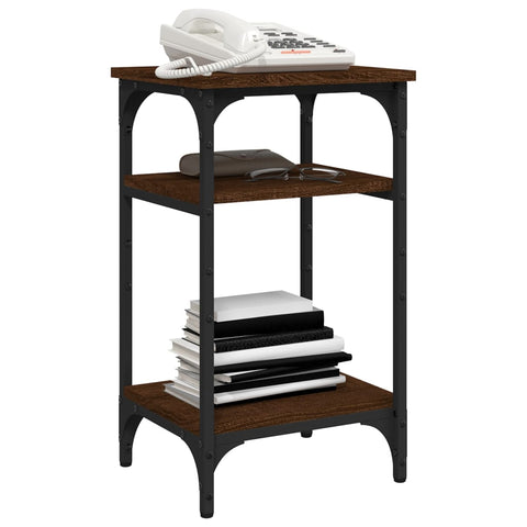 vidaXL Side Table Brown Oak 35x30x60 cm Engineered Wood