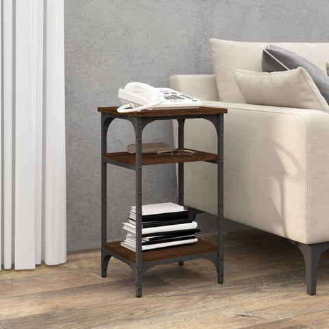 vidaXL Side Table Brown Oak 35x30x60 cm Engineered Wood