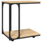 vidaXL Side Table with Wheels Sonoma Oak 50x35x55.5cm Engineered Wood