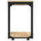 vidaXL Side Table with Wheels Sonoma Oak 50x35x55.5cm Engineered Wood