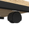 vidaXL Side Table with Wheels Sonoma Oak 50x35x55.5cm Engineered Wood