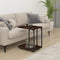 vidaXL Side Table with Wheels Smoked Oak 50x35x55.5cm Engineered Wood