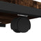 vidaXL Side Table with Wheels Smoked Oak 50x35x55.5cm Engineered Wood