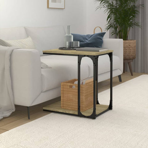 vidaXL Side Table Sonoma Oak 50x35x52 cm Engineered Wood