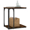 vidaXL Side Table Smoked Oak 50x35x52 cm Engineered Wood