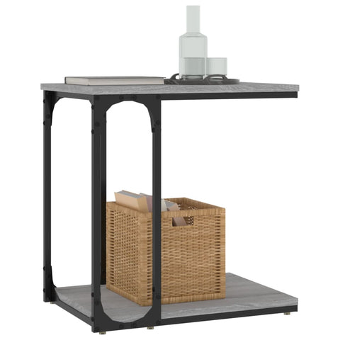 vidaXL Side Table Grey Sonoma 50x35x52 cm Engineered Wood