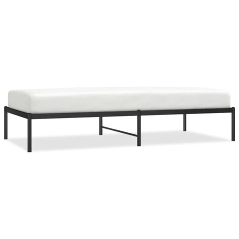 vidaXL Metal Bed Frame without Mattress Black 90x190cm