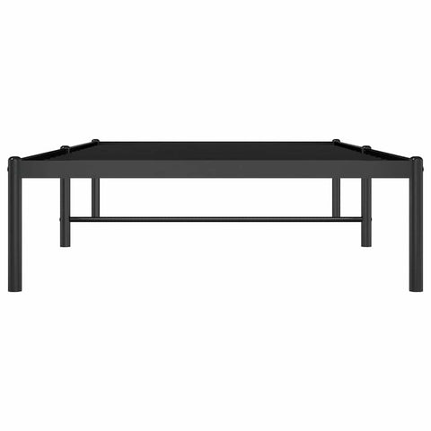 vidaXL Metal Bed Frame without Mattress Black 90x190cm