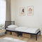 vidaXL Metal Bed Frame without Mattress with Headboard Black 90x200cm