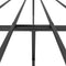 vidaXL Metal Bed Frame without Mattress with Footboard Black 120x200cm