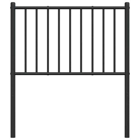 vidaXL Metal Replace Headboard Black 75 cm