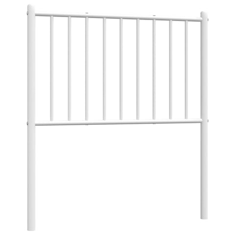 vidaXL Metal Headboard White 80 cm