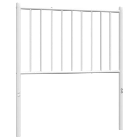 vidaXL Metal Headboard White 80 cm