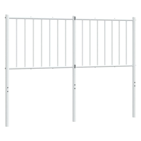 vidaXL Metal Headboard White 120 cm