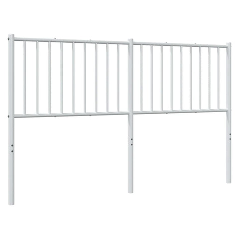 vidaXL Metal Headboard White 160 cm
