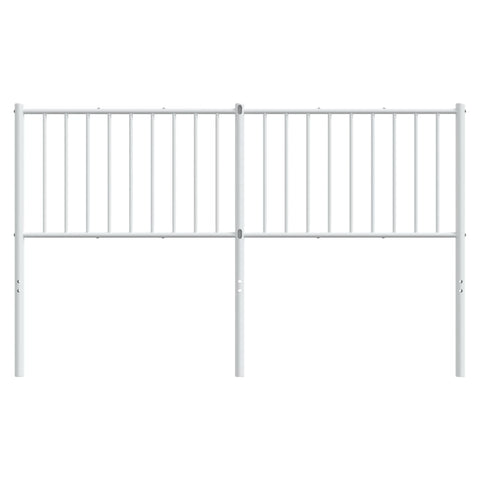 vidaXL Metal Headboard White 160 cm