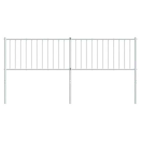 vidaXL Metal Headboard White 180 cm