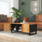 vidaXL Coffee Table 100x54x40 cm Solid Wood Acacia&Engineered Wood