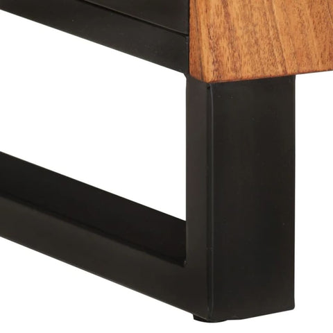 vidaXL Sink Cabinet 62x33x58 cm Solid Wood Acacia and Engineered Wood