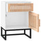 vidaXL Bedside Cabinets 2 pcs White 40x30x55.5 cm Engineered Wood&Iron