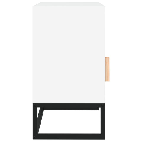 vidaXL Bedside Cabinets 2 pcs White 40x30x55.5 cm Engineered Wood&Iron