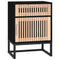 vidaXL Bedside Cabinets 2 pcs Black 40x30x55.5 cm Engineered Wood&Iron