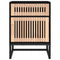 vidaXL Bedside Cabinets 2 pcs Black 40x30x55.5 cm Engineered Wood&Iron
