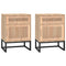 vidaXL Bedside Cabinets 2 pcs 40x30x55.5 cm Engineered Wood&Iron