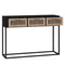 vidaXL Console Table Black 105x30x75 cm Engineered Wood and Iron